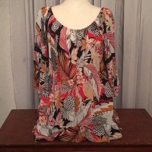 Women’s Blouse Torpical Print